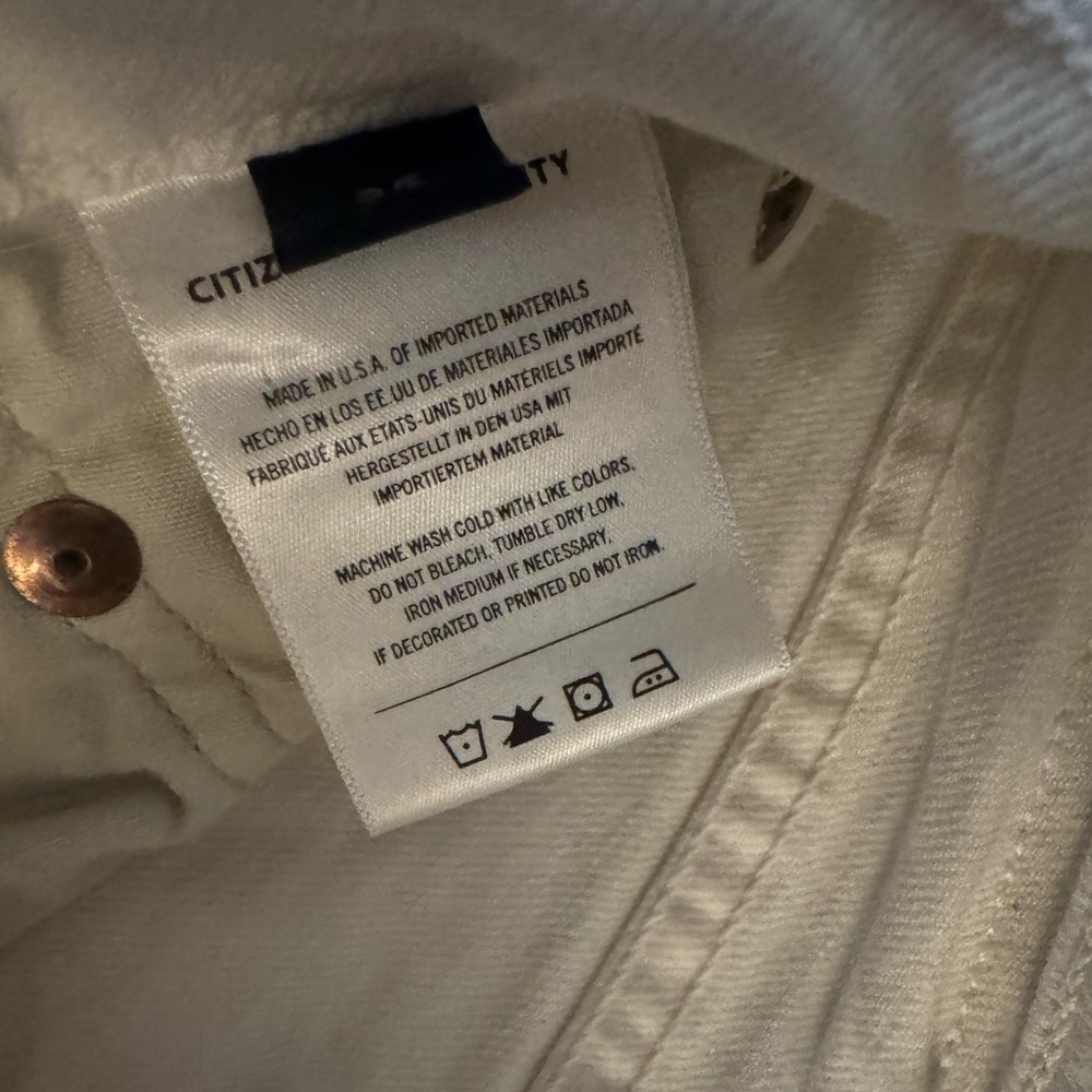 CITIZENS OF HUMANITY WOMEN'S ELLA MID RISE SLIM CROP JEANS SIZE 25 - Picture 7 of 10